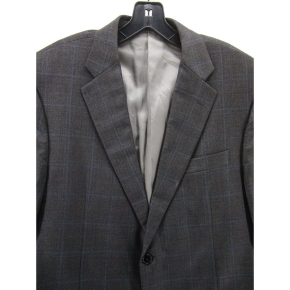 Hickey Freeman Blazer 42 Jacket Worsted Wool Sport Coat Nordstorm Check - Picture 2 of 14